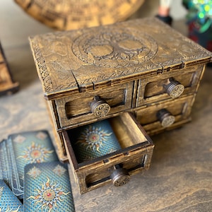 Levensboom tarotkaarthouder, tarotkaarthouder, ladedoos, tarotorganisatie, altaardecor, organisator, sieradendoos,