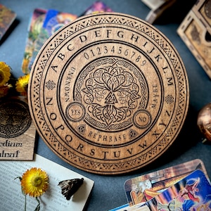 Celtic Tree of Life Pendulum Board, Divination Tool, Pagan Decor, Witchcraft, Witchy Planner, Witch Altar, Divination Board, Gift for Her