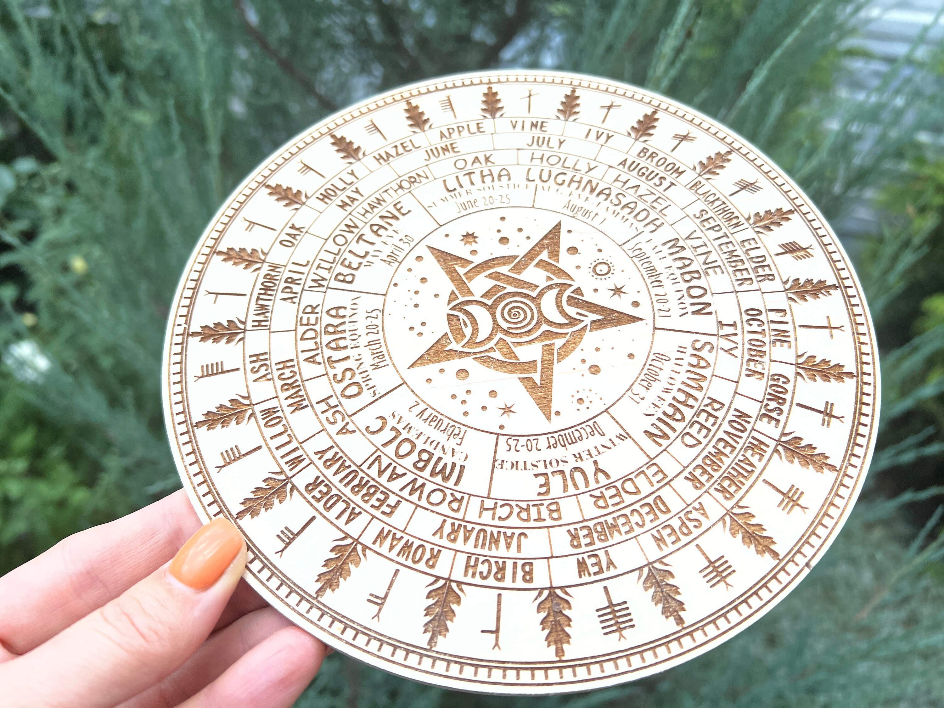 Wheel of the Year Wood Sign, Pagan Calendar, Witchcraft, Wiccan, Witchy ...
