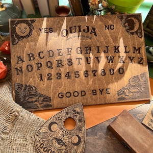 Ouija Board, Ouija Planchette, Talking Board, Witch Board, Witchcraft, Witchy Gift, Witchcraft Wiccan Gifts, Mysticism