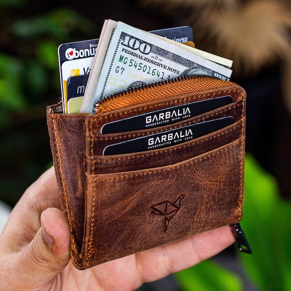 Small Logo and Leather Wallet