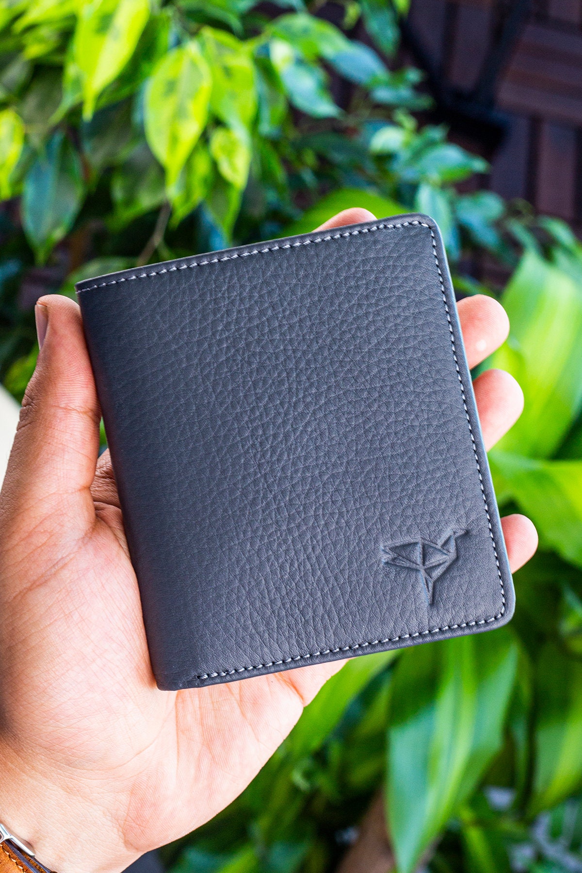 Mens Wallet With Coin Pocket Personalized Leather Wallet Etsy