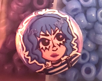 Scott Pilgrim Ramona Flowers Inspired Pin Button