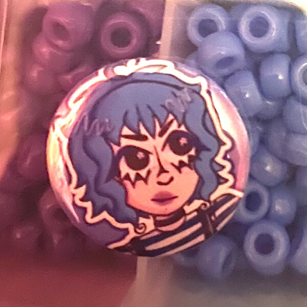 Scott Pilgrim Ramona Flowers Inspired Pin Button