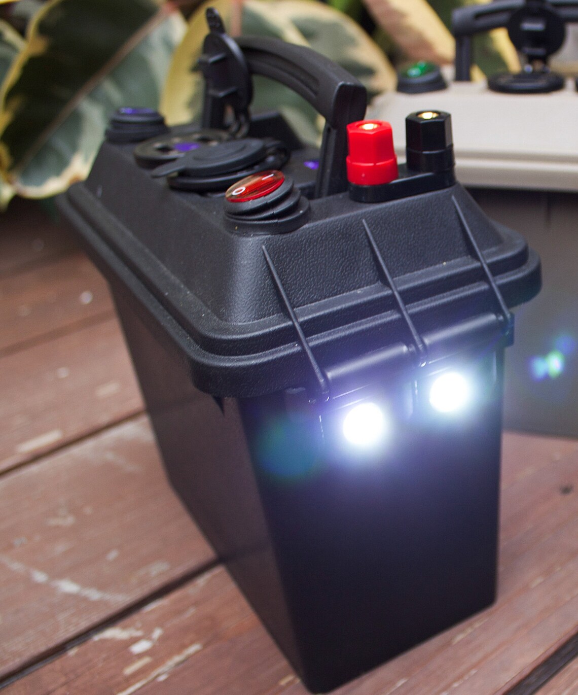 Power Box Battery Case 12v Outlet All Weather Compact USB Etsy