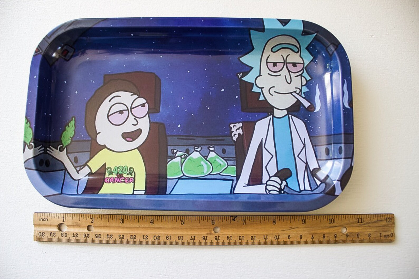 Rick and Morty Medium Rolling Tray 10.6in x 6.3in Universe Etsy