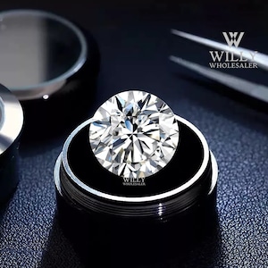 Fiery 2.50 Carat 9 MM D-E Colorless White VVS1 Round Brilliant Diamond Cut Loose Moissanite For Making Ring, Band, Earring, Pendant, Jewelry