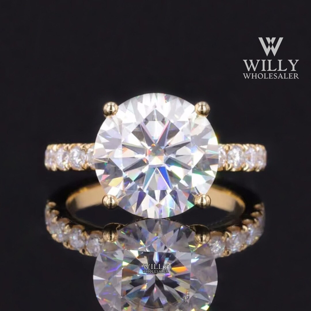 Basket Set Hidden Halo High Profile Ring: Marvelous 2.50/3.50/4.50 ...