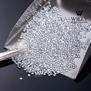 1 Carat Lot of 0.80 MM 0.003 CT D-E Colorless White VVS1 Round Brilliant Cut Loose Moissanite For Making Rings, Pendants, Bracelets, Jewelry