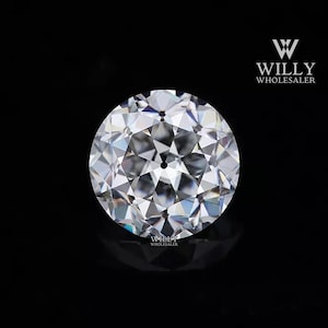 Classic 5 To 12 MM Old European Cut Moissanite For Solitaire Wedding Ring: Colorless Handrafted Loose Stone, Conflict Free Moissanite