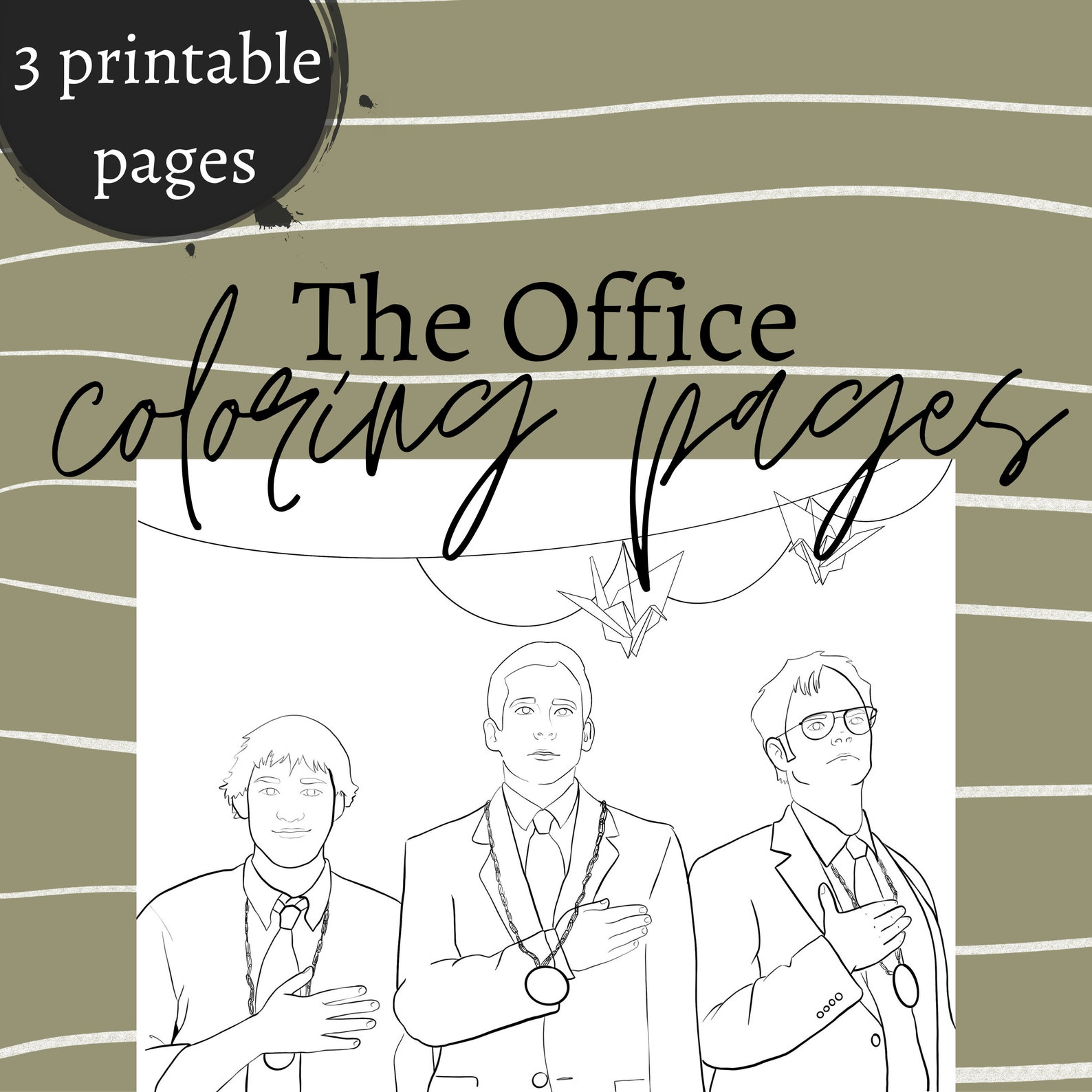 The Office Coloring Pages Digital Download Printable | Etsy