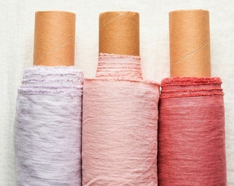 Tissu de lin par cour ou mètre. 100% doux lavé pour la couture. Tissu de lin coupé à la longueur. Différentes couleurs. Poids moyen. BalticBloom