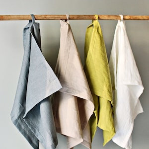 Linen tea towel, Natural linen dishclothes, Linen kitchen towel, Soft linen towel, Linen kitchen gift towel, Eco Tea towel.