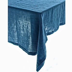 Linen tablecloth. Natural table decor. Wedding tablecloth. Washed linen tablecloth. Stonewashed linen wedding cloth. Rustic tablecloth