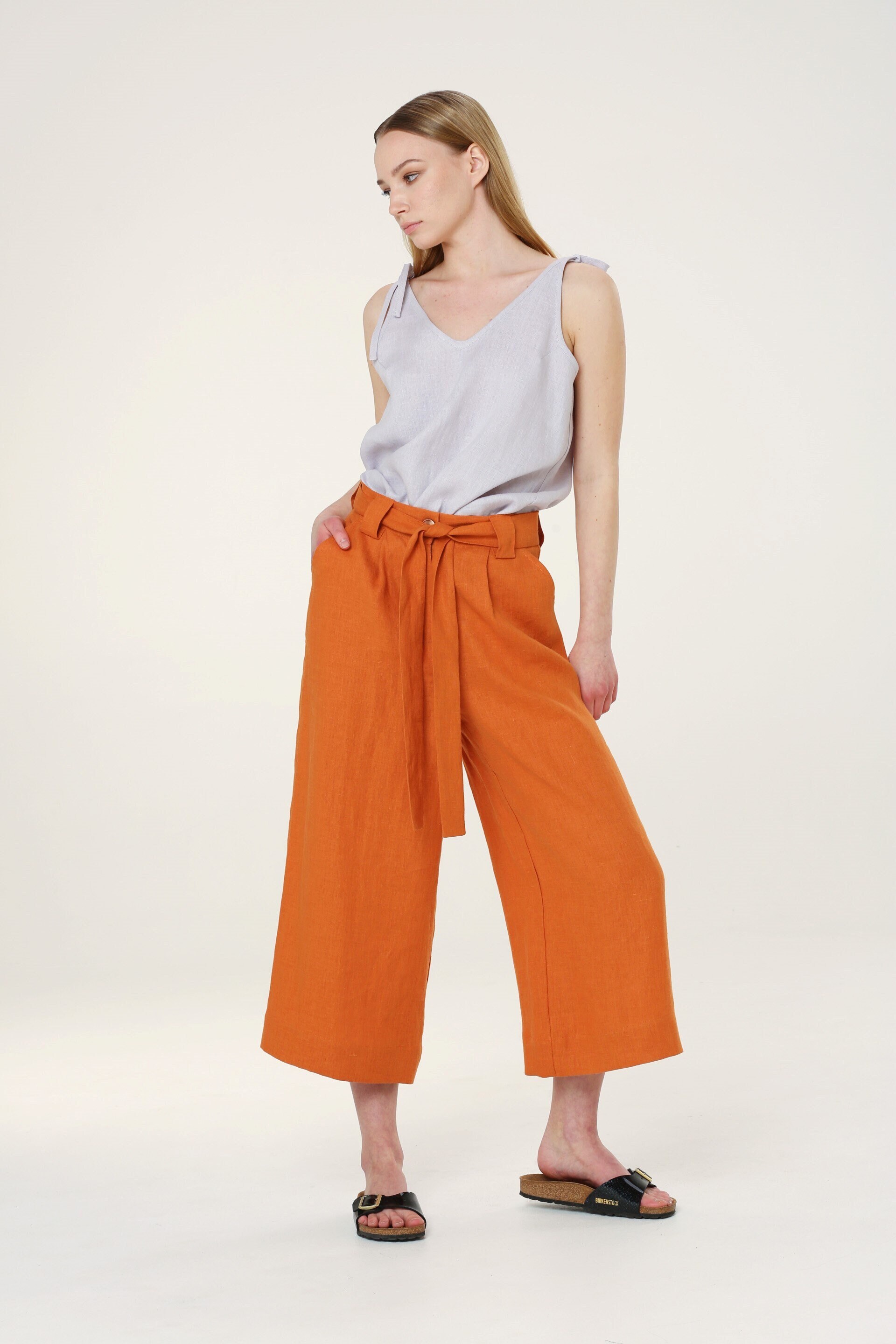 【BAON】Welleu banding snap button wide cotton pants BAON】Welleu banding snap button wide cotton pants Dus Side