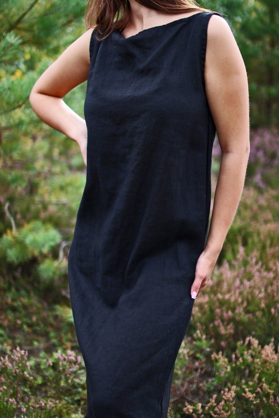 Buy SALE - S Size - SAMARA Linen Womans Dress Spaghetti Belt Removable Belt  Two Style Dress Elegant Washed Linen Dress Online in India - Etsy