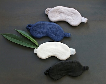 Linen Eye Mask + Pouch