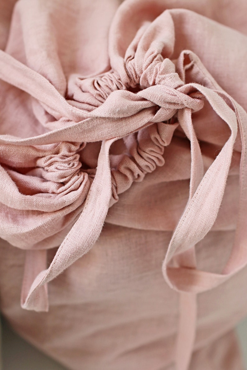 Wäsche/ Aufbewahrungstasche aus Leinen. Ostseeblüte Bild 9