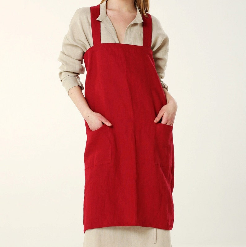 Apron. Kitchen Apron. Japanese Style Crossback Apron. Etsy
