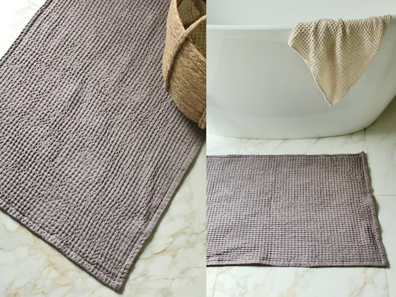 Linen bath online rug