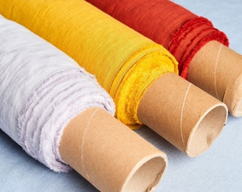 Tissu de lin par cour ou mètre. 100% doux lavé pour la couture. Tissu de lin coupé à la longueur. Différentes couleurs. Poids moyen. BalticBloom