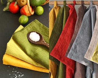 Linen tea towel, Natural linen dishclothes, Linen kitchen towel, Soft linen towel, Linen kitchen gift towel, Eco Tea towel.