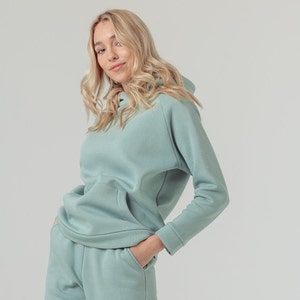 AVA Woman HOODIE Organic Cotton With Pockets Home Wear Outdoor Wear Hiking Wear Lounge Wear Trip Wear