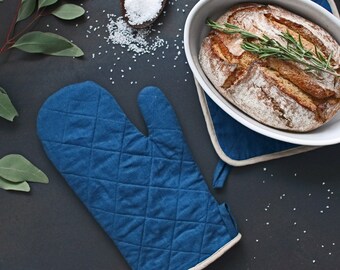 Linen Mitt Glove Heat Kitchen Household