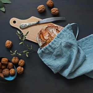 Linen bread bag, bread bag image 5