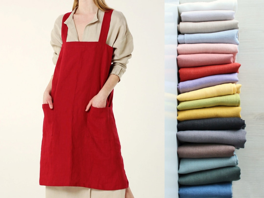 Apron. Kitchen Apron. Japanese Style Crossback Apron. Balticbloom - Etsy