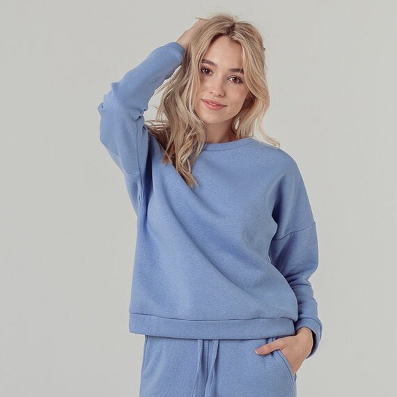 NORA Mujer SUETER Algodon organico Ropa para el hogar Ropa para exteriores Ropa para senderismo Ropa para estar en casa Ropa para viajes Etsy Espana