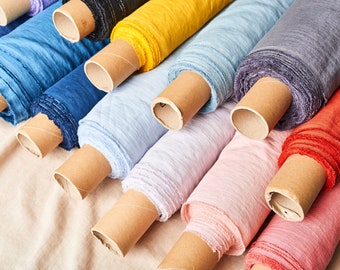 Linen fabric by yard or meter. 100% soft washed for sewing. Cut-to-length linen fabric. Various colors. Medium weight. BalticBloom