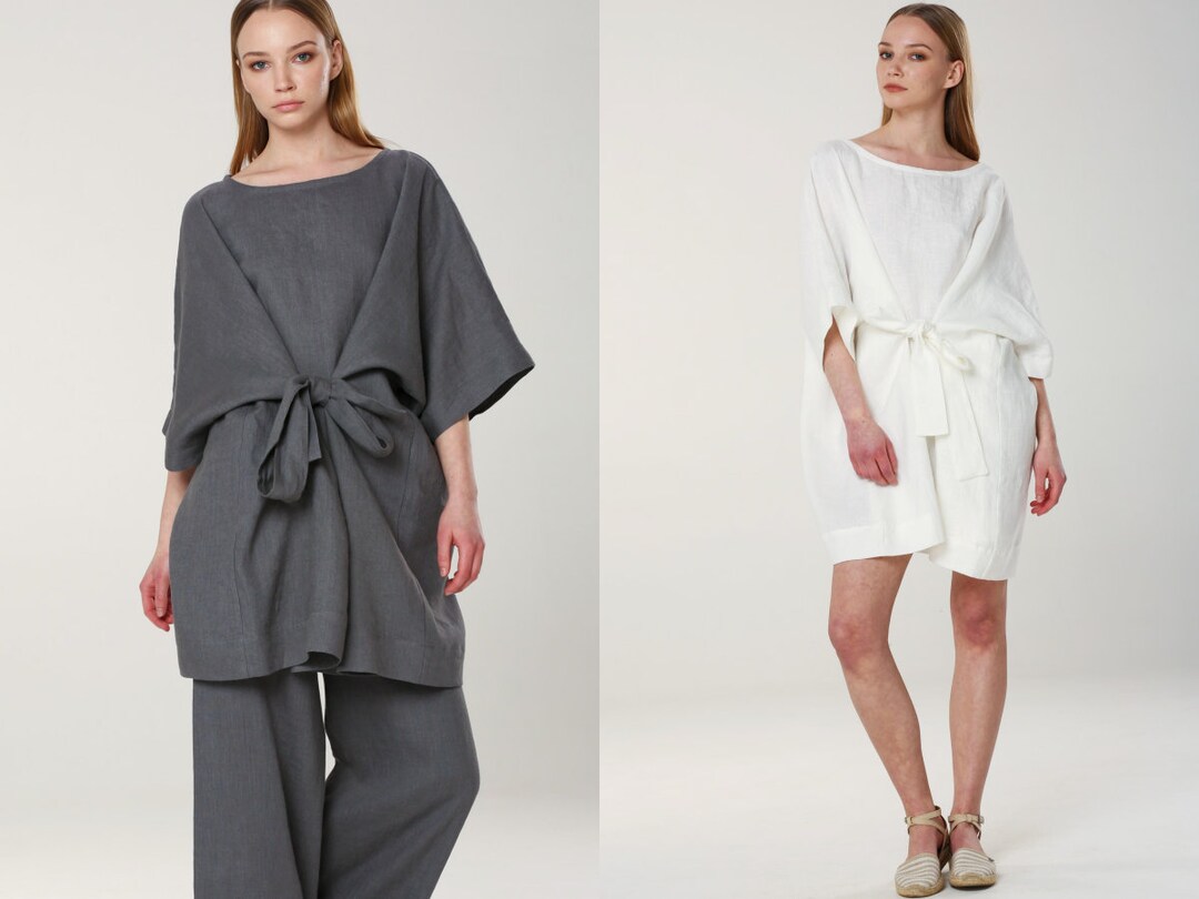 Women's Pleat Back Desert Linen Top