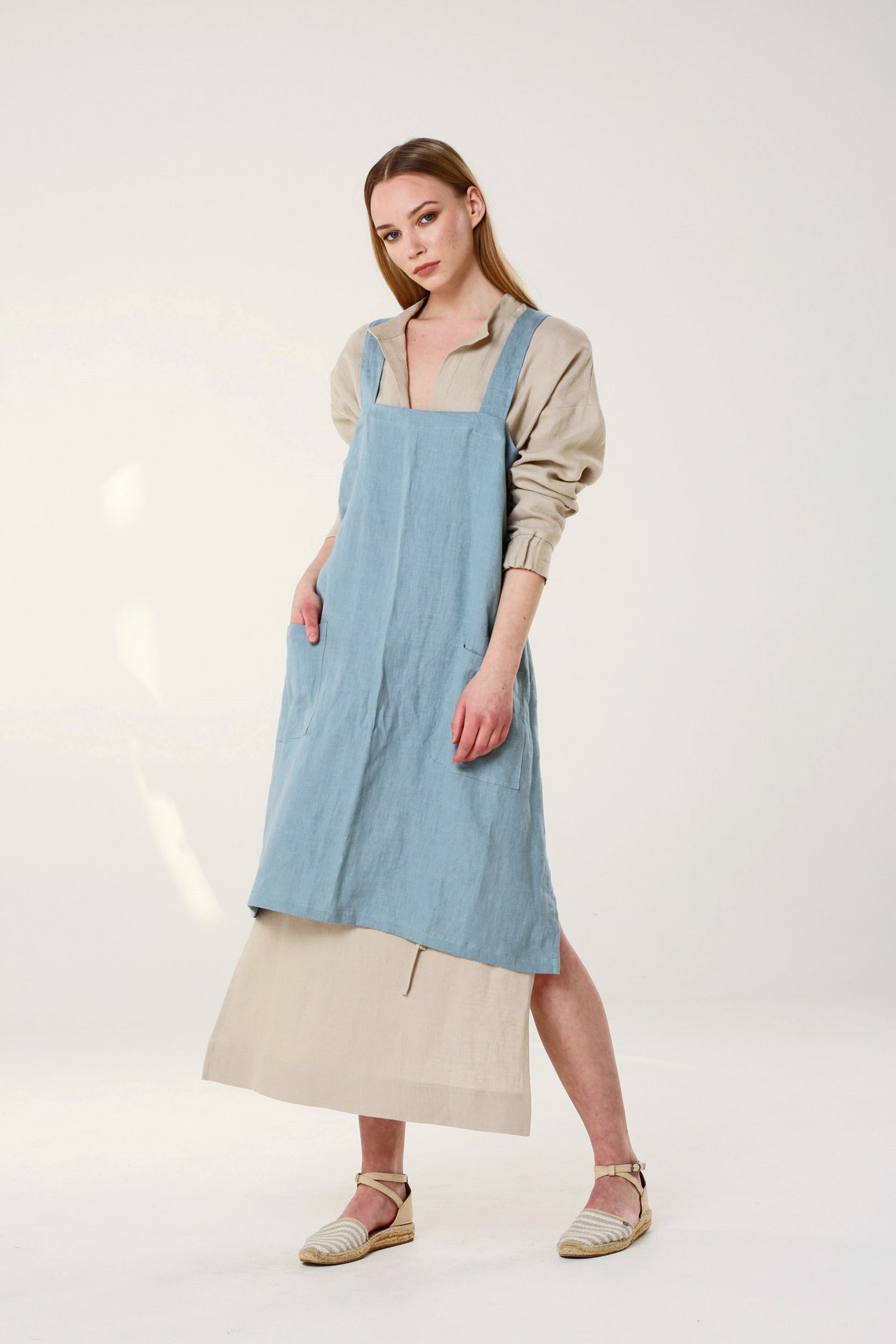 Apron. Kitchen Apron. Japanese Style Crossback Apron. | Etsy