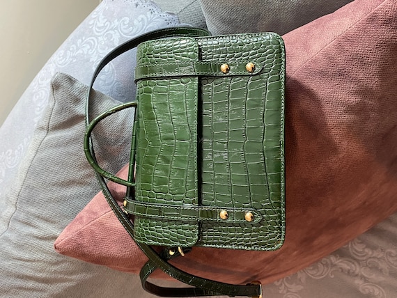 Crocodile Embossed Handbag, Fashion Leather Crossbody Bag, Women's