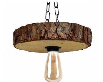 Single/Chandelier Lighting/Wooden/Four Bulbs/Dining Light/Farmhouse/Rustic Ceiling/Kitchen/Flush/Fixture Rope