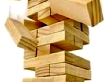 Tower Set Hout Aangepaste Stapelen Spel Plezierige bordspellen Bouwstenen