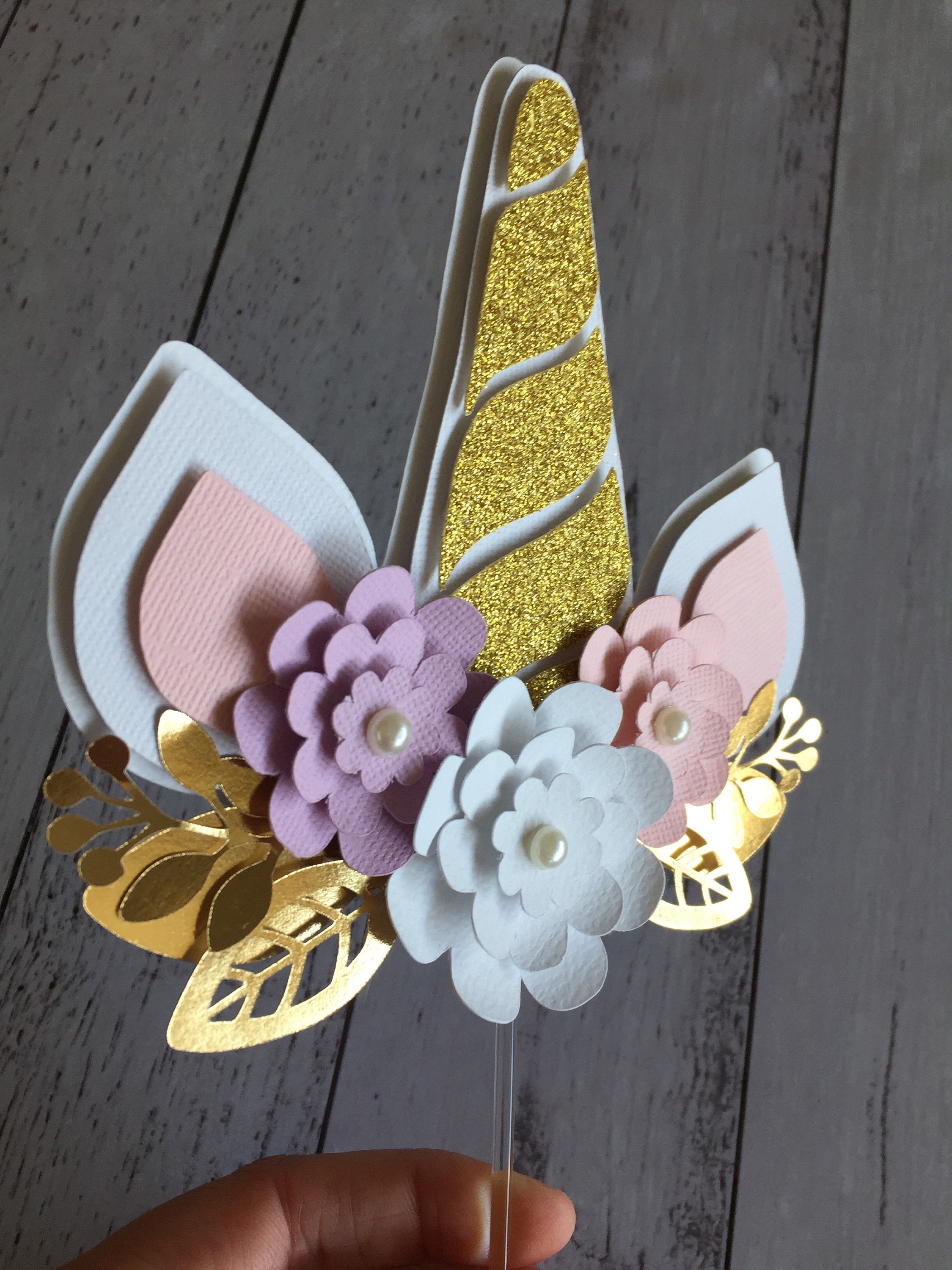 unicorn rainbow cake topper etsy