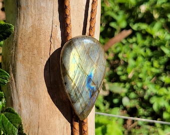 Labradorit-Bolo-Krawatte