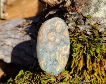 Labradorit Meerjungfrau schnitzen