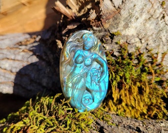 Labradorit Meerjungfrau schnitzen