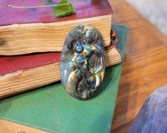 Labradorit Meerjungfrau schnitzen