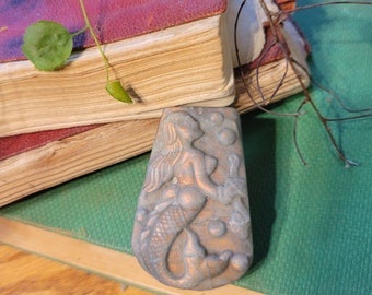 Orange & rosa Meerjungfrau Labradorit schnitzen