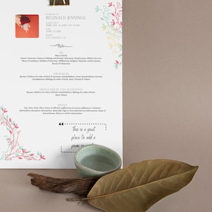 Obituary Template | Obituary Guide | Canva Template