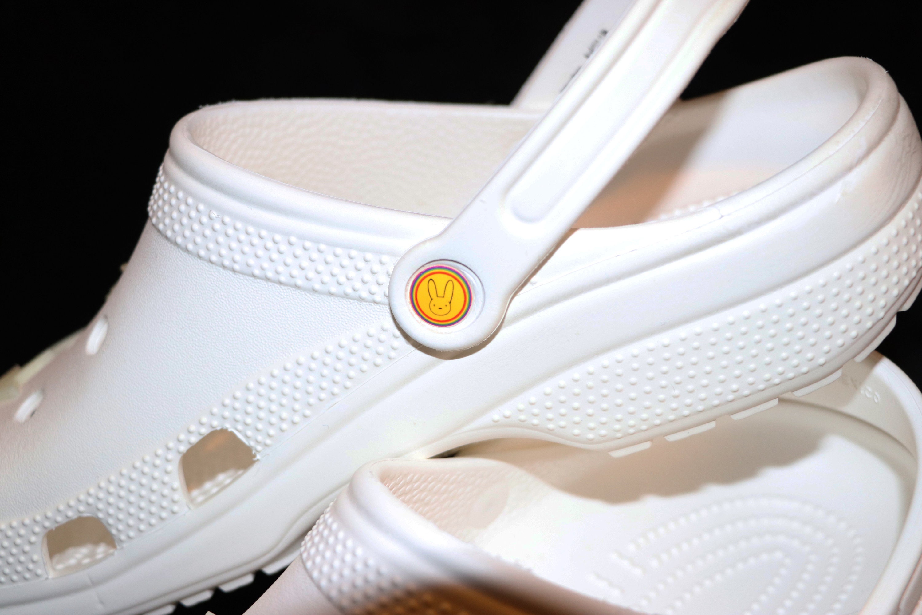 Bad Bunny Logo Crocs Rivets Set of 4 Glossy Replacement | Etsy
