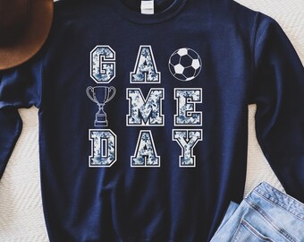 Soccer Mom Gameday Soccer Sweatshirt, Gift for Soccer Moms, Soccer Mama Sweatet, Game Day Soccer Team Crewneck Pullover