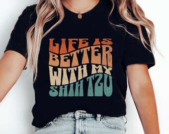 Shih Tzu Shirt for Dog Mom Gift, Shih Tzu Mama TShirt, Gift for Shih Tzu Owner Tee, Dog Mama