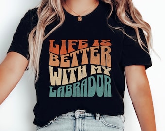 Labrador Retriever Shirt Cute Labrador Lover Shirt Gift for Lab Mama Lab Mom TShirt Funny Labrador Mom Shirt