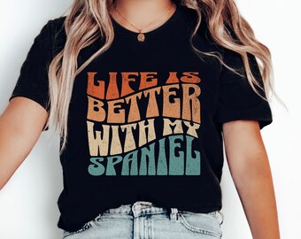 Cocker Spaniel Shirt, Dog Mom Shirt, Cute English Cocker Spaniel T-Shirt, Spaniel Lover Tee, Spaniel Mom TShirt, Cocker Spaniel Gift