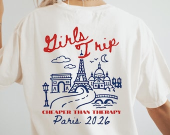 Paris Girls Trip Shirt: Bachelorette Weekend Gift for Friends